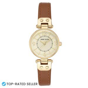 Classic Leather Strap Watch Elegant Minimal Chic Analog Timepiece Water